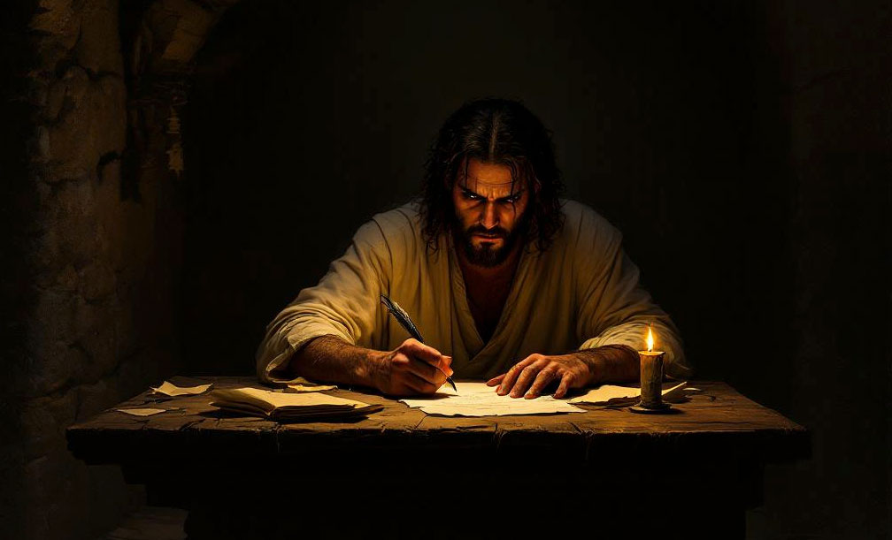 Judas-die-een-brief-schrijft